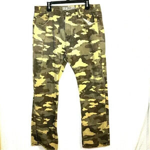 Vintage PJ Mark Jeans 40x34 (Actual 38x32) Camo Denim Woodland Camo Straight Fit